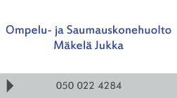 Ompelu- ja Saumauskonehuolto Mäkelä Jukka logo